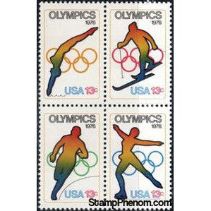 United States of America 1976 1976 Olympics Block of 4