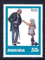 Rwanda 1033 Norman Rockwell MNH VF