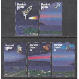 Marshall Islands 86-90 Halley's Comet Singles MNH VF