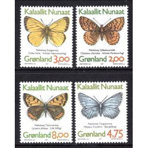 Greenland 316-318 Butterflies MNH VF