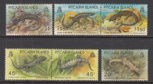 Pitcairn Islands 387-394a Reptiles MNH VF