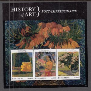 Sierra Leone 3176 Paintings Souvenir Sheet MNH VF