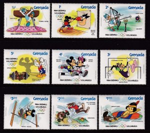 Grenada 1185a-1193a Disney's MNH VF