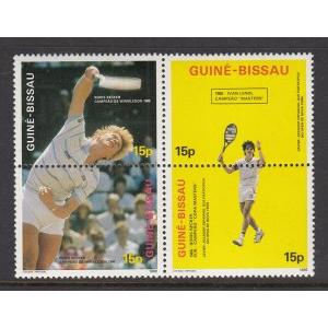 Guinea Bissau 688m-688p Tennis MNH VF
