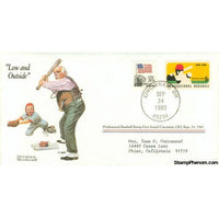 Norman Rockwell Classics "Low and Outside", September 24, 1983 First Day Cover