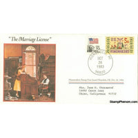 Norman Rockwell Classics "The Marriage License", October 26, 1983 First Day Cover