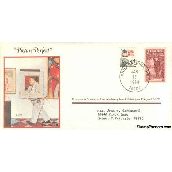 Norman Rockwell Classics "Picture Perfect", January 15, 1984 First Day Cover