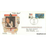 Norman Rockwell Classics "Ticket Agent", March 19, 1984 First Day Cover