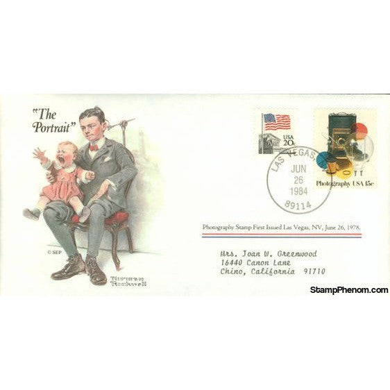 Norman Rockwell Classics "The Portrait", June 26, 1984 First Day Cover