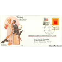 Norman Rockwell Classics "Spirit of Education", September 12, 1984 First Day Cover