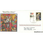 Norman Rockwell Classics "Stained Glass Artistry", October 31, 1984 First Day Cover