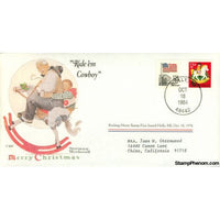 Norman Rockwell Classics "Ride 'em Cowboy", October 18, 1984 First Day Cover