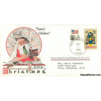 Norman Rockwell Classics "Santa's Children", November 7, 1984 First Day Cover