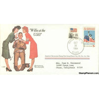 Norman Rockwell Classics "Willie at the U.S.O.", October 26, 1984 First Day Cover