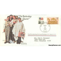 Norman Rockwell Classics "The Barbershop Quartet", March 23, 1985 First Day Cover