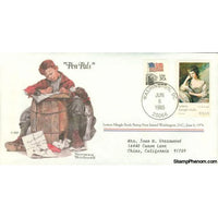 Norman Rockwell Classics "Pen Pals", June 6, 1985 First Day Cover