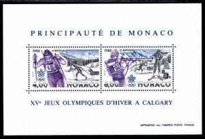 Monaco 1620 Olympics Souvenir Sheet MNH VF