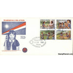 20th Anniversary Girl Scouts, Marshall Islands, December 8, 1986 First Day Cover