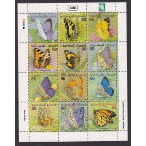 Marshall Islands 752 Butterflies Souvenir Sheet MNH VF