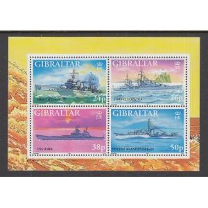Gibraltar 732 Ships Souvenir Sheet MNH VF
