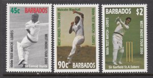 Barbados 978-980 Cricket MNH VF