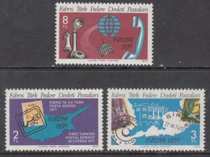 Turkish Republic of Northern Cyprus 71-73 MNH VF