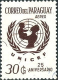 Paraguay 1972 25th anniversary UNICEF