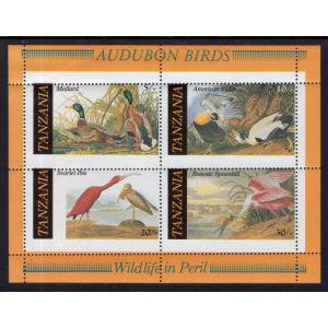 Tanzania 309a Birds Souvenir Sheet MNH VF