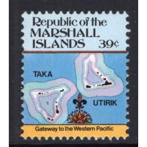 Marshall Islands 47 Map MNH VF