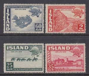 Iceland 253-256 UPU MNH VF