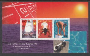 Gibraltar 682b Booklet Pane MNH VF