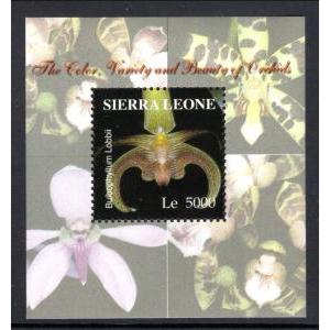 Sierra Leone 2743 Orchid Souvenir Sheet MNH VF