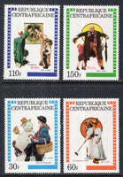 Central African Republic 506-509 Norman Rockwell MNH VF