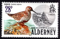 Alderney 16 Bird MNH VF