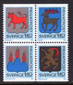 Sweden 1403-1406 Coat of Arms MNH VF