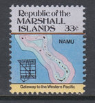 Marshall Islands 45 Map MNH VF