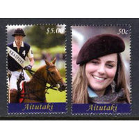 Aitutaki 562-563 Royal Wedding MNH VF