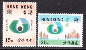 Hong Kong 255-256 MNH VF