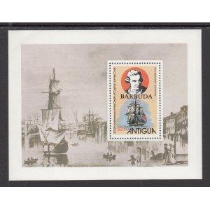 Barbuda 408 Captain Cook Souvenir Sheet MNH VF