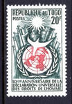 Togo 347 Human Rights MNH VF