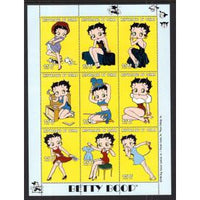 Chad 815 Betty Boop Souvenir Sheet MNH VF