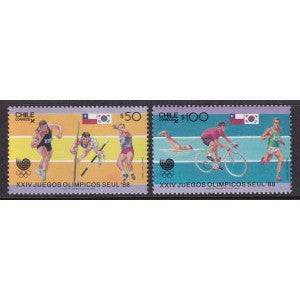 Chile 775-776 Summer Olympics MNH VF