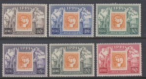 Philippines 605-607,C74-C76 Stamp on Stamp MNH VF