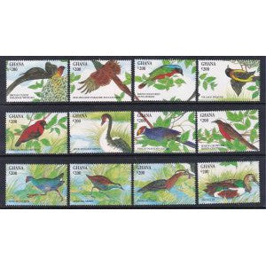 Ghana 1687a-1687l Birds Singles MNH VF