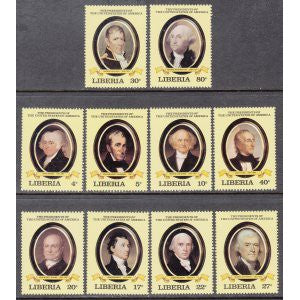 Liberia 901-910 US Presidents MNH VF