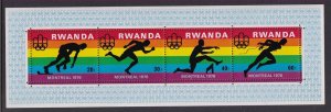 Rwanda 770 Summer Olympics Souvenir Sheet MNH VF