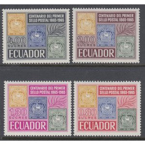 Ecuador 744-747 Stamp on Stamp MNH VF