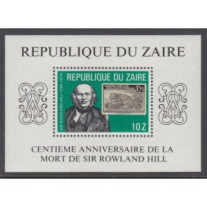 Zaire 952 Rowland Hill Souvenir Sheet MNH VF