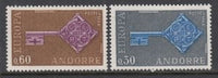 Andorra French 182-183 Europa MNH VF