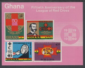 Ghana 381a Red Cross Souvenir Sheet MNH VF